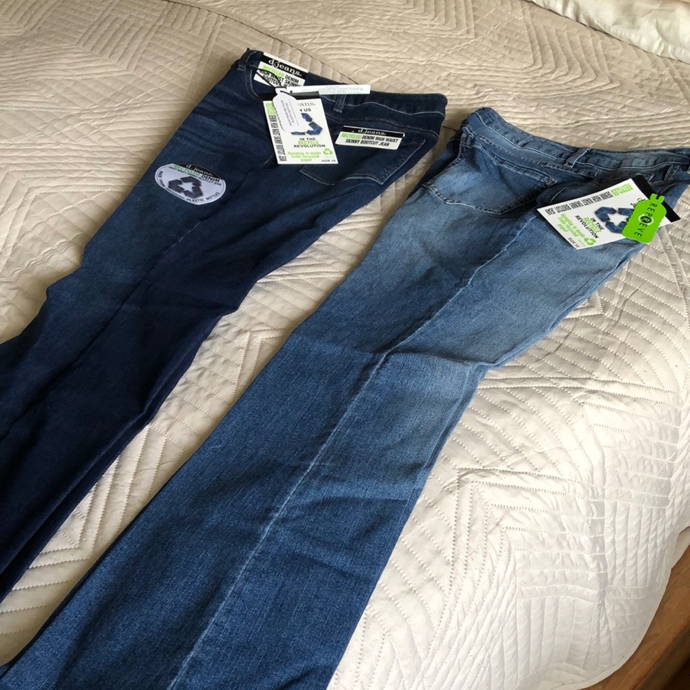 d. jeans Blue Flare Wide Leg Denim